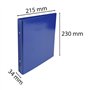 Exacompta - Réf. 529E - Carton de 10 classeurs rigides Iderama - 2 anneaux ronds 25mm - Dos 34mm - Dimensions extérieures : 23x2