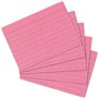 Exacompta - Réf. 38085SB - Paquet de 100 fiches bristol lignées non perforées - sous film - compatibles avec imprimante jet d'en