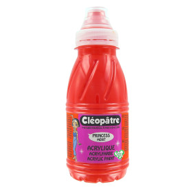Cléopâtre - PAM250-13 - Peinture Acrylique Princess Merit - Rouge Vif - Flacon 250 ml