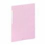 Viquel - Lot de 3 chemises en plastique Rainbow Pastel - 3 pochettes A4 avec étiquettes d'identification - Fermeture par élastiq