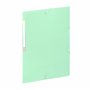 Viquel - Lot de 3 chemises en plastique Rainbow Pastel - 3 pochettes A4 avec étiquettes d'identification - Fermeture par élastiq