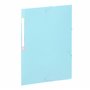 Viquel - Lot de 3 chemises en plastique Rainbow Pastel - 3 pochettes A4 avec étiquettes d'identification - Fermeture par élastiq