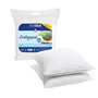Bleu Câlin Lot de 2 Oreillers Moelleux - Garnissage 100% Issu du Recyclage - 60x60 cm