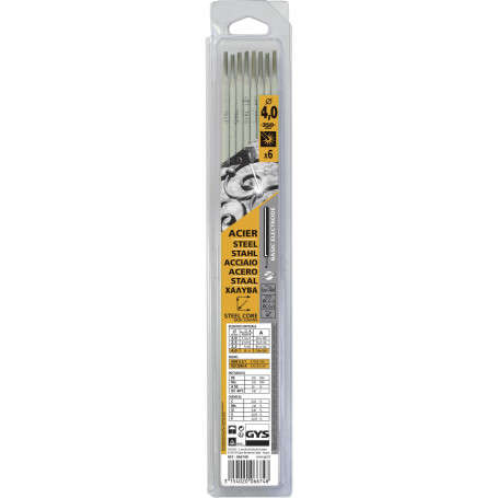 GYS - 6 Électrodes enrobées basiques E7018 Ø 4