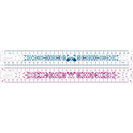 Maped 245601 - Règle résistante aux chocs STUDY FANCY 30 cm