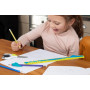 Maped – Crayons d’apprentissage surface anti-dérapante pack X12 – Crayons texturés motifs serpent – crayons extrudés embout coup