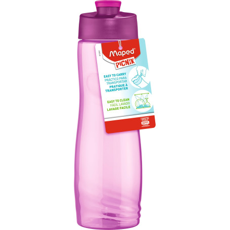 Maped Picnik - Gourde Origins 750ml - Poignée Compacte - Goulot Simple et Pratique - Facile à Nettoyer - Rose