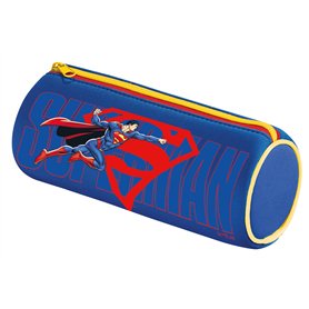 Maped - Trousse Ronde Superman - Trousse Scolaire en Néoprène