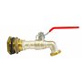 Boutté 0872497 Kit Traversée de cuve Laiton Robinet 1/4 Tour Nez 20 x 27
