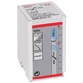 Bosch 2608631964 Lame de scie sauteuse T 118 A Basic for Metal T 118 A HSS
