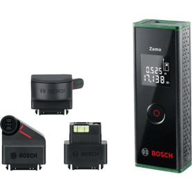 Kit télémètre laser Zamo de Bosch avec 3 adaptateurs dans un emballage premium (mesure facile et précise jusqu'à 20 mètres