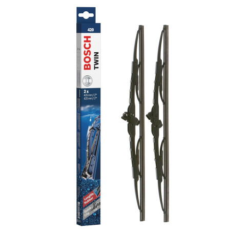 Bosch Balais d'Essuie–Glace Plats Conventionnel Twin 420