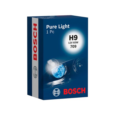 Bosch Lampe de phare Pure Light H9 12V 65W