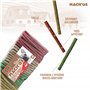 RIGA - Mach'os - Bâtonnet Aggloméré - Friandise Chien - Peau De Buffle - Riche en Protéines - Hygiène Buccale - Mastication Et R