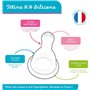 dBb Remond Biberon Régul'Air 240 ml en verre - Tétine NN -nouveau-né- anticolique en silicone - Débit régulier - 1er âge, 0 à 4 