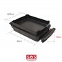 TEFAL Plaque de cuisson OptiGrill Snacking & Baking XA725870 | Revêtement antiadhésif | Poignées isolées thermiquement | Passe a