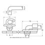 Restagraf - Fixations Agrafe de Tringle pour Serrure de Porte - Compatible avec Citroën, Nissan, Peugeot, Renault - Réf. 1276 - 