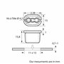 Restagraf - Écrou Plastique de Fixation Carrosserie - Spécial Garniture de Porte - Compatible avec RENAULT LAGUNA, SAFRANE - Réf