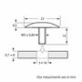 Obturateur à Visser avec Rondelles et Écrous en Sachet, 5mm-16mm, Lot de 4