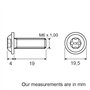 Restagraf - Vis Cylindrique Bombée Large Torx Spéciales Bouclier, Carter d'Aile & Pare-Boue - Fixation Carrosserie et Pièces Méc