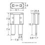 Restagraf - Fusible Plat Micro II - Protection Circuit Électrique de 25 A et 32 V - Pour l'Automobile et l'Industrie - Réf. 1733