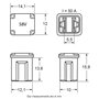 Restagraf - Fusible J-Case Low Profil - Protection Circuit Électrique de 50 A et 58 V - Pour l'Automobile et l'Industrie - Réf. 