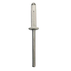 Restagraf - Rivets Expansés Blancs pour Plaques d'Immatriculation - Diamètre 4 mm - Longueur 25 mm - Réf. 4529 - Sachet de 30