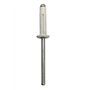Restagraf - Rivets Expansés Blancs pour Plaques d'Immatriculation - Diamètre 4 mm - Longueur 25 mm - Réf. 4529 - Sachet de 30