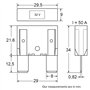 Restagraf - Fusible Plat Maxi pour Automobile - Puissance 50 A - 32 V - Réf. 6823 - Sachet de 2