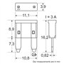Restagraf - Fusible Plat Mini pour Automobile - Puissance 3 A - 32 V - Réf. 6849 - Sachet de 10