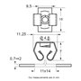 Restagraf - Clips-Écrou à Pressionner pour Carénage Sous Moteur - Acier C67S - Compatible avec Mercedes, Opel - Réf. 11008 - Sac
