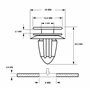 Restagraf - Fixations Agrafe de Panneau pour Garniture de Porte - Compatible avec BMW - Réf. 12659 - Sachet de 12