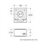 Restagraf - Fusible Cube CF - Protection Circuit Électrique de 50 A et 58 V - Spécifique Montage sur Cosse de Batterie - Pour l'
