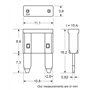 Restagraf - Fusible Plat Mini pour Automobile - Puissance 15 A - 32 V - Réf. 226844 - Blister de 5