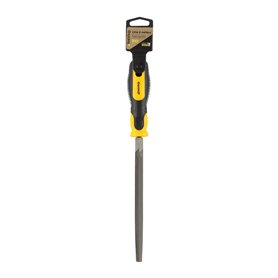 RHINO - Râpe à métaux tiers point 200mm - Lime à métaux tiers point avec manche bi-matière - Longueur 200 mm - Garantie 5 ans -