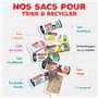 alfapac- 20 sacs-poubelle 30L à lien large ultra-resistant - fabriqués en France - bi-matière recyclée & végétale, Noir