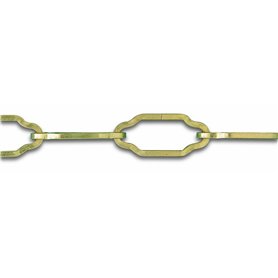 Chapuis LVBL36 Chaîne lustrerie cathédrale acier laitonne 10 kg D 2 mm L 1