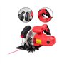 Scie circulaire avec guide laser 1200w - Livré avec 2 disques : un disque 24 dents et un disque 60 dents