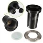 Oxeo Spots encastrables X6 - Extérieur - Couvercle INOX - pour Ampoule LED GU10 - Etanche IP67 - Spot terrasse - Éclairage Jardi