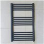 Greened House Sèche-serviettes électrique droit pour salle de bain Anthracite 500 W x 800 h