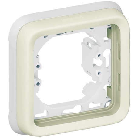 Legrand 069692 Support Plaque Étanche 1 Poste Plexo Composable