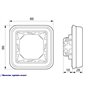 Legrand 069692 Support Plaque Étanche 1 Poste Plexo Composable, Blanc