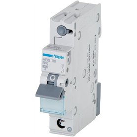 Hager MCS120 Disjoncteur 1 pôle C20A 6kA QC 1 m 500 V Multicolore
