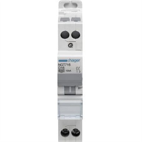 disjoncteur hager - 1 phase + neutre - 25a - 6ka - courbe d - vis / vis