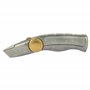 STANLEY 0-10-819 Couteau À Lame Rétractable - Gamme FATMAX - Corps Aluminium - Chariot Magnétique - Zone De Frappe - Stockage In