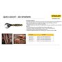 Stanley FatMax FMHT13125-0 Clé à molette réglable 6" bi-matière avec ouverture rapide, mesures métriques et en pouces, trou de s