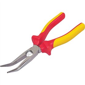 STANLEY 0-84-008 Pince a becs 1/2 ronds longs coudes 200mm isolee 1000v