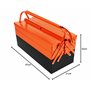 Fischer Darex - Caisse à outils métal - corps en acier rigide - Charge utile 25kg -Charnières acier- 5 compartiments
