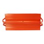 Fischer Darex - Caisse à outils métal - corps en acier rigide - Charge utile 25kg -Charnières acier- 5 compartiments