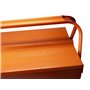 Fischer Darex - Caisse à outils métal - corps en acier rigide - Charge utile 25kg -Charnières acier- 5 compartiments
